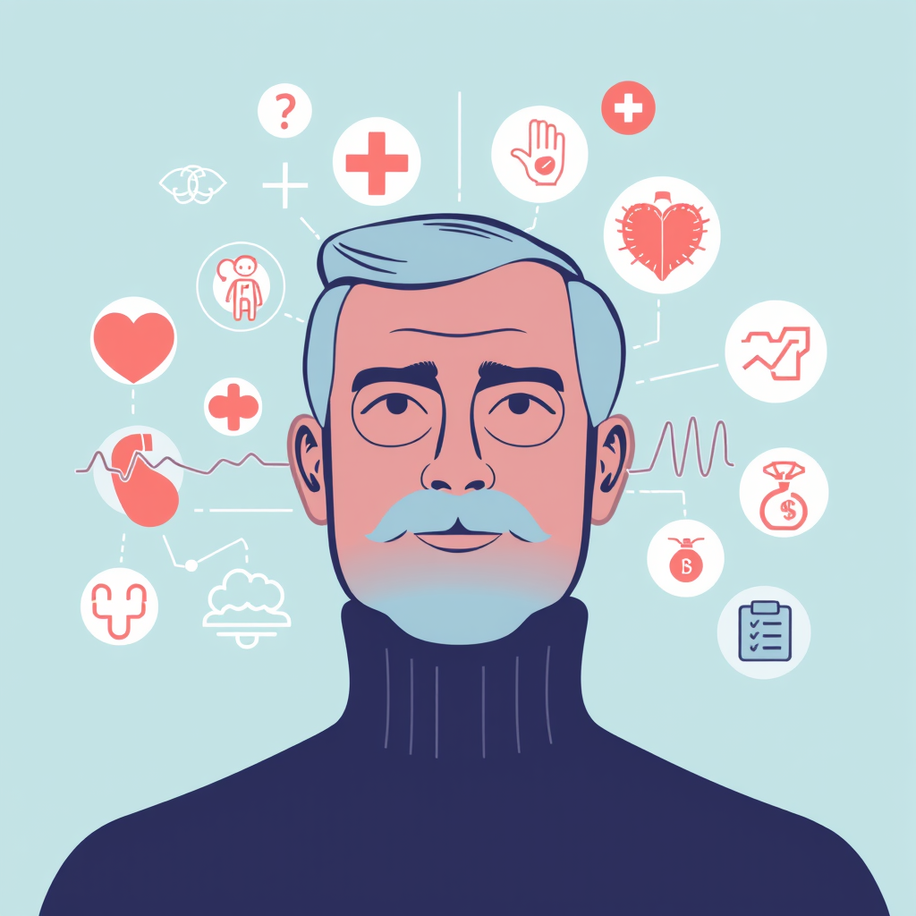 Here is the English translation of your prompt for image generation:

"A modern medical informational channel for men aged 50 and older, focused on prostate adenoma. The illustration is in calm and trustworthy tones, depicting a mature man aged 50+ surrounded by medical symbols: prostate, medical diagram, health tips. The visualization is neat and professional, conveying a reliable community and informative content without drug advertisements or medical diagnosis. The style is clean, minimalist, emphasizing health care and support."

If needed, this can be further adjusted or made more detailed.

[1](https://www.yeschat.ai/gpts-9t55kJKfJgb-Medical-Translate)
[2](https://www.online-translator.com/translation/english-russian/medical)
[3](https://www.reddit.com/r/russian/comments/1eggnby/russian_medical_terms/)
[4](https://www.linkedin.com/pulse/chatgpt-medical-translation-writing-how-write-basic-prompt-%E9%9A%86%E4%B9%8B-%E5%B1%B1%E6%9C%AC-i9zac)
[5](https://www.absolut